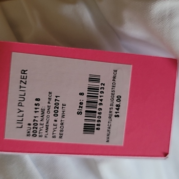 Lilly Pulitzer Flamenco One Piece Swimsuit in Resort White - Picture 3 of 10